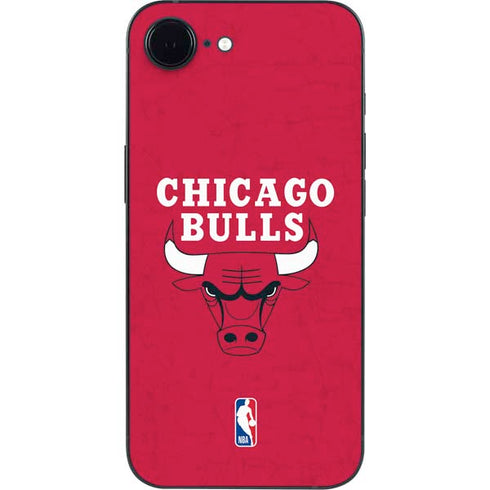 NBA Chicago Bulls Red Distressed iPhone 16e Skin