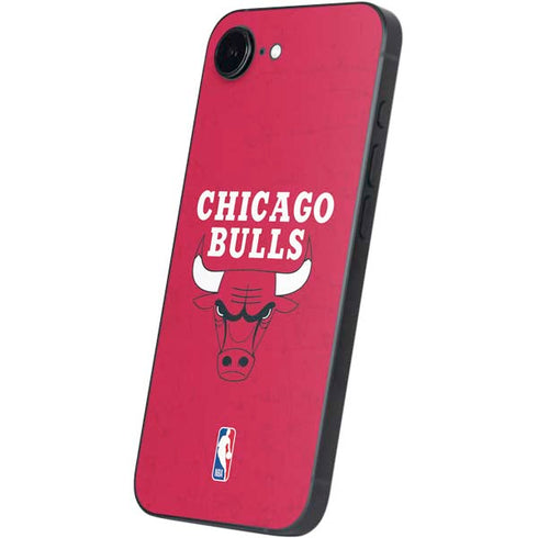 NBA Chicago Bulls Red Distressed iPhone 16e Skin