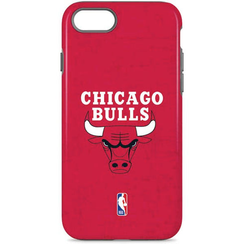 NBA Chicago Bulls Red Distressed iPhone Cases