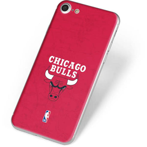 NBA Chicago Bulls Red Distressed iPhone 7 Skin