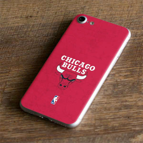 NBA Chicago Bulls Red Distressed iPhone 7 Skin