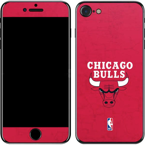 NBA Chicago Bulls Red Distressed iPhone SE (2nd & 3rd Gen) Skin