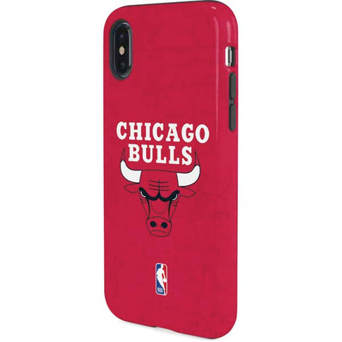 NBA Chicago Bulls Red Distressed iPhone X Pro Case