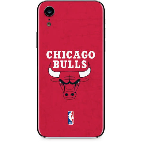 NBA Chicago Bulls Red Distressed iPhone XR Skin