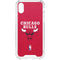 NBA Chicago Bulls Red Distressed iPhone XS Clear Case