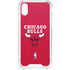 NBA Chicago Bulls Red Distressed iPhone XS Clear Case