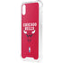 NBA Chicago Bulls Red Distressed iPhone XS Clear Case