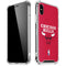 NBA Chicago Bulls Red Distressed iPhone XS Max Clear Case