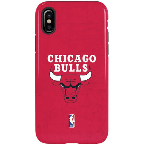 NBA Chicago Bulls Red Distressed iPhone XS Pro Case