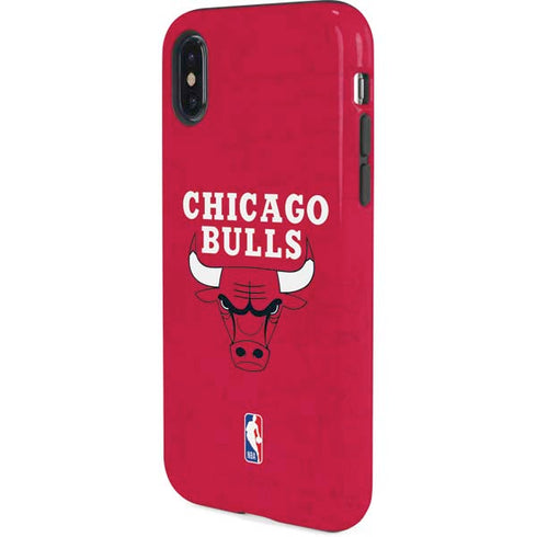 NBA Chicago Bulls Red Distressed iPhone XS Pro Case