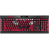 NBA Chicago Bulls Red Distressed K95 RGB PLATINUM Mechanical Gaming Keyboard Skin