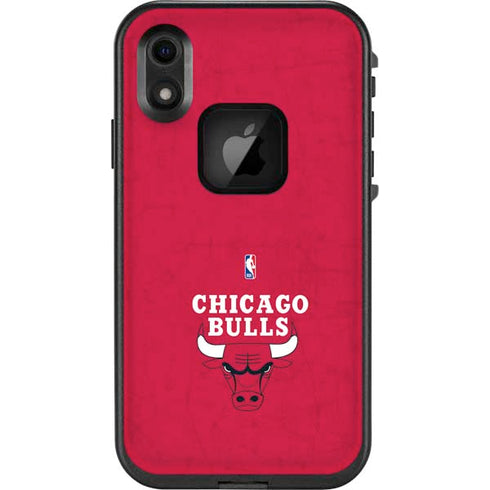 NBA Chicago Bulls Red Distressed LifeProof Fre iPhone Skin