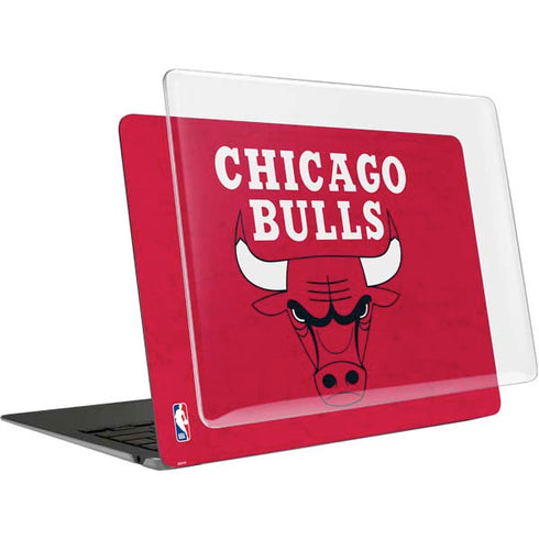 NBA Chicago Bulls Red Distressed MacBook Air 13in (2020) Case plus Skin