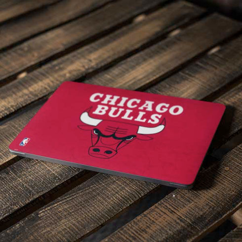NBA Chicago Bulls Red Distressed Apple MacBook Air Skin