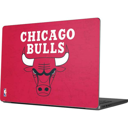 NBA Chicago Bulls Red Distressed MacBook Pro 14in (2021-24) Skin