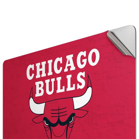 NBA Chicago Bulls Red Distressed Apple MacBook Pro 16-inch Skin