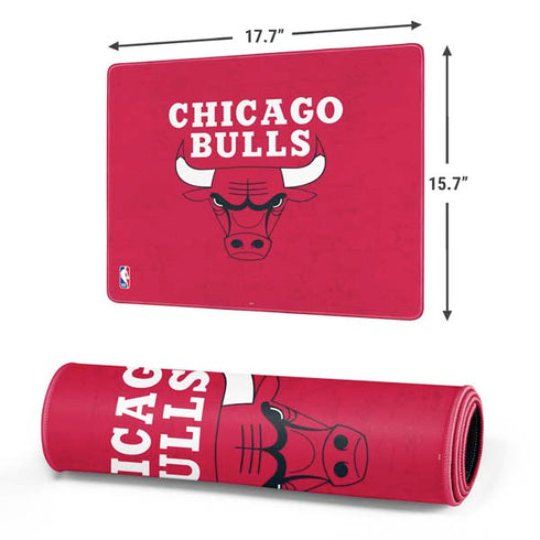 NBA Chicago Bulls Red Distressed Gaming Mouse Pad