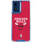 NBA Chicago Bulls Red Distressed Moto G Play 4G (2024) Clear Case