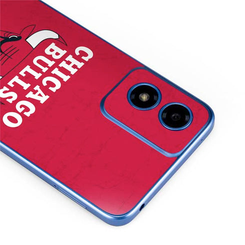 NBA Chicago Bulls Red Distressed Moto G Play 4G (2024) Skin