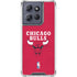 NBA Chicago Bulls Red Distressed Moto G Play 5G (2025) Clear Case