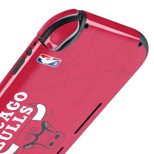 NBA Chicago Bulls Red Distressed Nintendo Switch Lite Skin