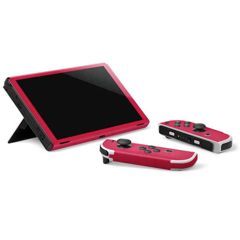 NBA Chicago Bulls Red Distressed Nintendo Switch OLED (2021) Skin
