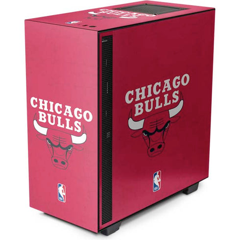 NBA Chicago Bulls Red Distressed NZXT H510 Compact ATX Mid-Tower Case Skin