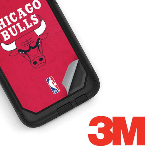 NBA Chicago Bulls Red Distressed Otterbox Commuter Galaxy Skin