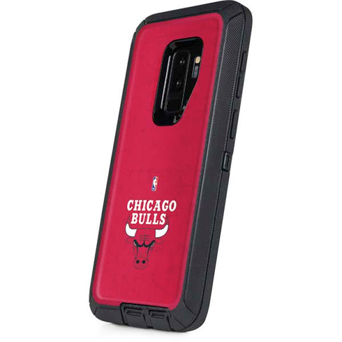NBA Chicago Bulls Red Distressed Otterbox Defender Galaxy Skin