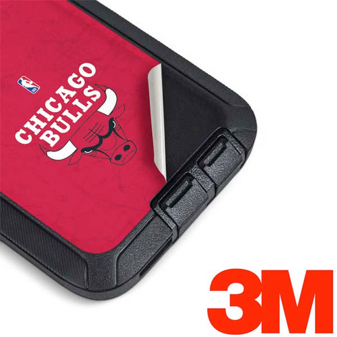 NBA Chicago Bulls Red Distressed Otterbox Defender Galaxy Skin