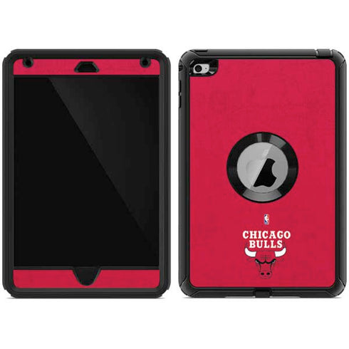 NBA Chicago Bulls Red Distressed Otterbox Defender iPad Skin