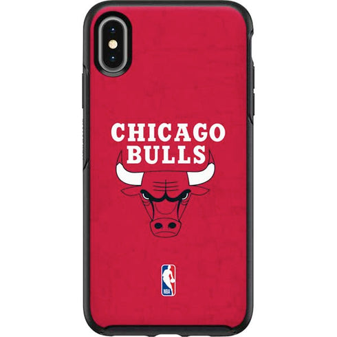 NBA Chicago Bulls Red Distressed Otterbox Symmetry iPhone Skin