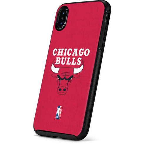 NBA Chicago Bulls Red Distressed Otterbox Symmetry iPhone Skin
