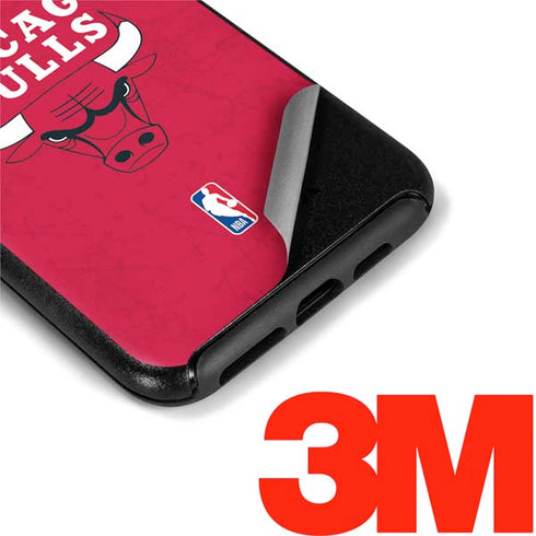 NBA Chicago Bulls Red Distressed Otterbox Symmetry iPhone Skin