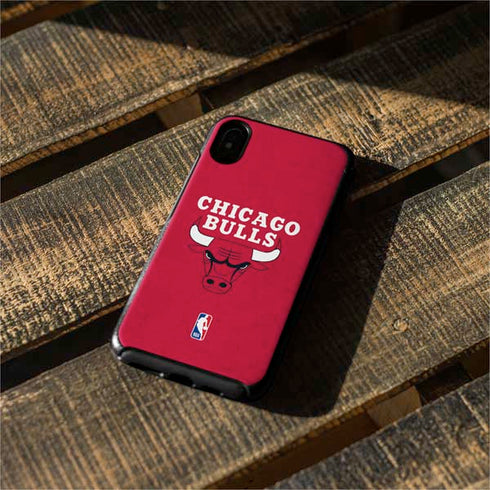 NBA Chicago Bulls Red Distressed Otterbox Symmetry iPhone Skin