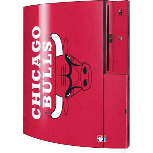 NBA Chicago Bulls Red Distressed Playstation 3 & PS3 Skin