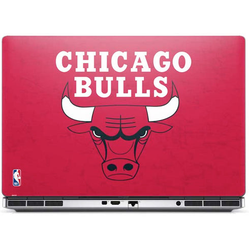 NBA Chicago Bulls Red Distressed Dell Precision Skin