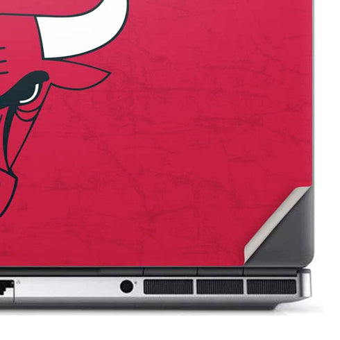 NBA Chicago Bulls Red Distressed Dell Precision Skin
