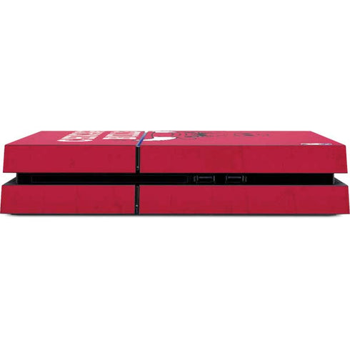 NBA Chicago Bulls Red Distressed PS4 Console Skin