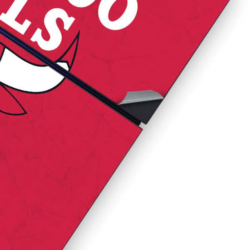 NBA Chicago Bulls Red Distressed PS4 Console Skin
