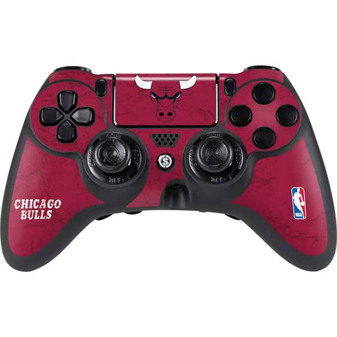 NBA Chicago Bulls Red Distressed PlayStation PS4 Skins