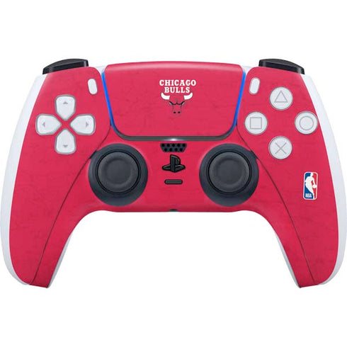 NBA Chicago Bulls Red Distressed PS5 Controller Skin