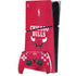 NBA Chicago Bulls Red Distressed PS5 Slim Digital Edition Bundle Skin