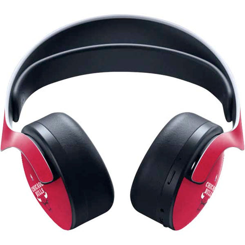NBA Chicago Bulls Red Distressed PULSE 3D Wireless Headset for PS5 Skin