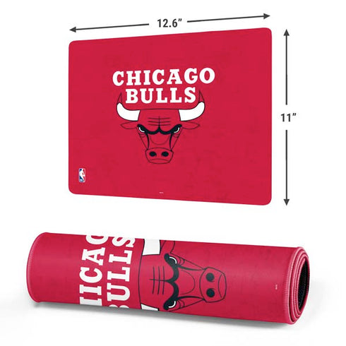 NBA Chicago Bulls Red Distressed Gaming Mouse Pad