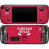NBA Chicago Bulls Red Distressed Steam Deck Handheld Gaming Computer Skin