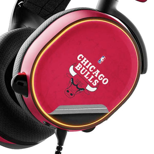 NBA Chicago Bulls Red Distressed SteelSeries Arctis 5 Skin