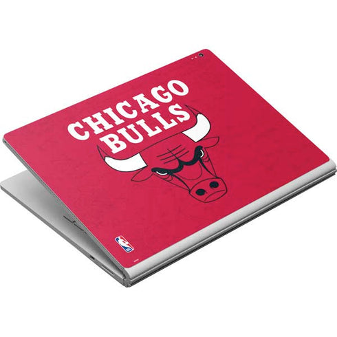 NBA Chicago Bulls Red Distressed Surface Book Skin