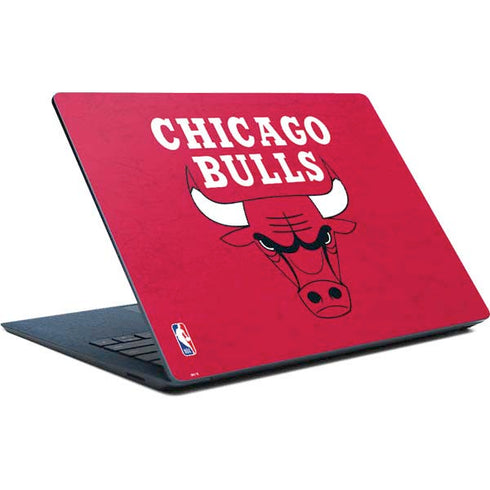 NBA Chicago Bulls Red Distressed Surface Laptop Skin