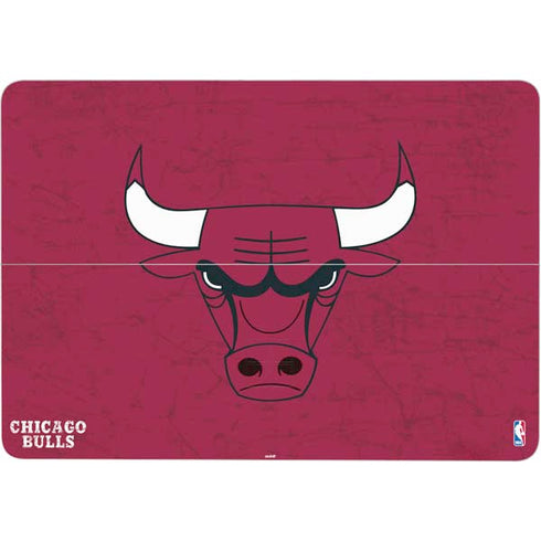 NBA Chicago Bulls Red Distressed Surface Laptop Studio Skin